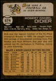 1973 Topps Baseball #574 Bob Didier Braves NR-MT 543190