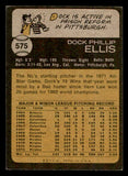 1973 Topps Baseball #575 Dock Ellis Pirates VG-EX/EX 543196