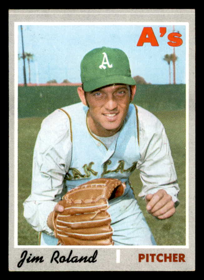 1970 Topps Baseball #719 Jim Roland A's VG-EX/EX 543198