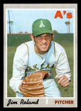 1970 Topps Baseball #719 Jim Roland A's VG-EX/EX 543198