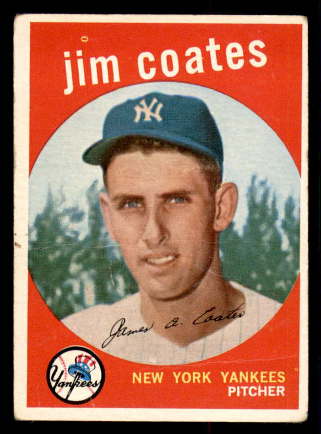 1959 Topps Baseball #525 Jim Coates Yankees FR-GD 543202