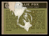 1961 Topps Baseball #570 Nellie Fox A.S. White Sox Fair back damage 543204