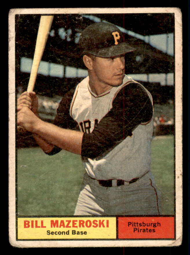 1961 Topps Baseball #430 Bill Mazeroski Pirates FR-GD 543206