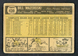1961 Topps Baseball #430 Bill Mazeroski Pirates FR-GD 543206