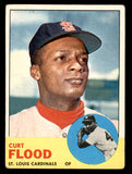 1963 Topps Baseball #505 Curt Flood Cardinals VG 543226