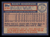 1984 Topps #230 Rickey Henderson A's NR-MT 543234