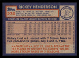 1984 Topps #230 Rickey Henderson A's NR-MT 543235