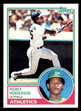 1983 Topps #180 Rickey Henderson A's NR-MT 543236