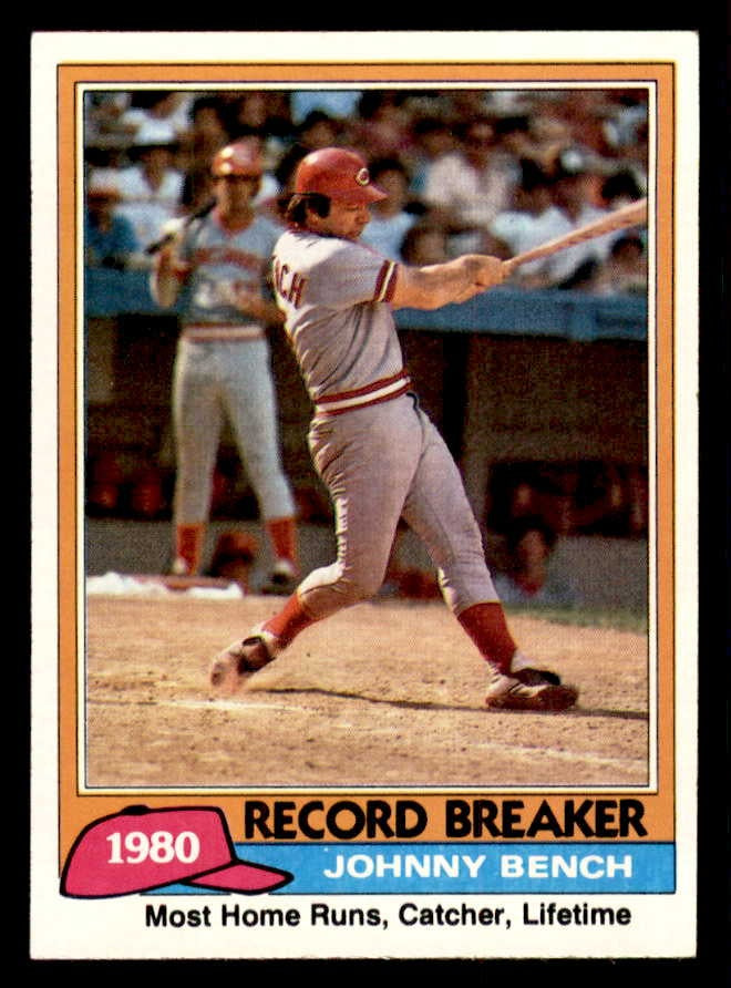 1981 Topps #201 Johnny Bench RB Reds EX-MT 543239