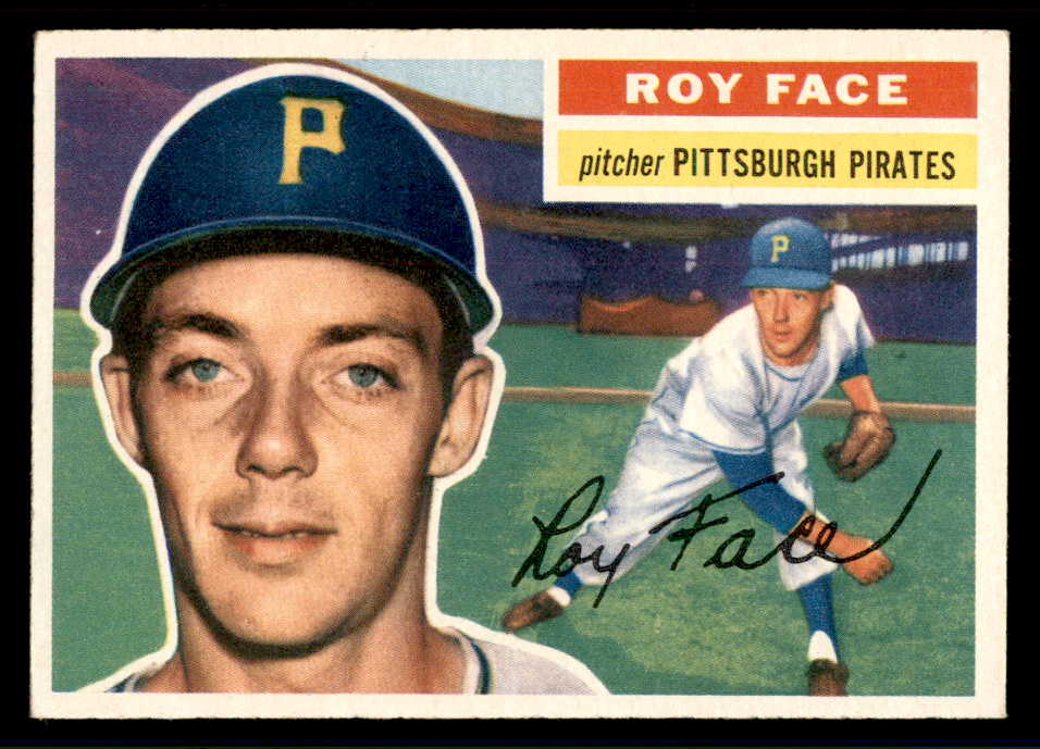 1956 Topps Baseball #013 Roy Face Pirates EX-MT Gray 543251