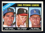 1966 Topps Baseball #223 N.L. Win Leaders Sandy Koufax VG-EX 543255
