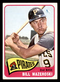 1965 Topps Baseball #095 Bill Mazeroski Pirates VG-EX 543262