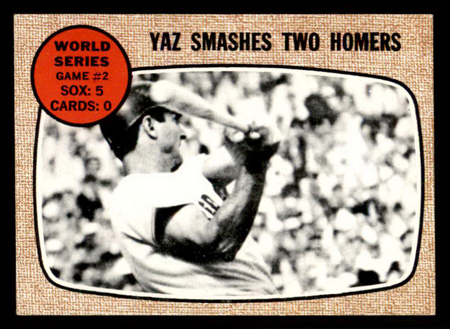 1968 Topps Baseball #152 World Series Game 2 Yastrzemski EX 543270
