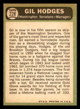 1967 Topps Baseball #228 Gil Hodges Senators EX-MT 543271