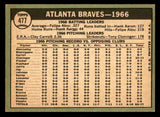 1967 Topps Baseball #477 Atlanta Braves Team EX-MT 543277