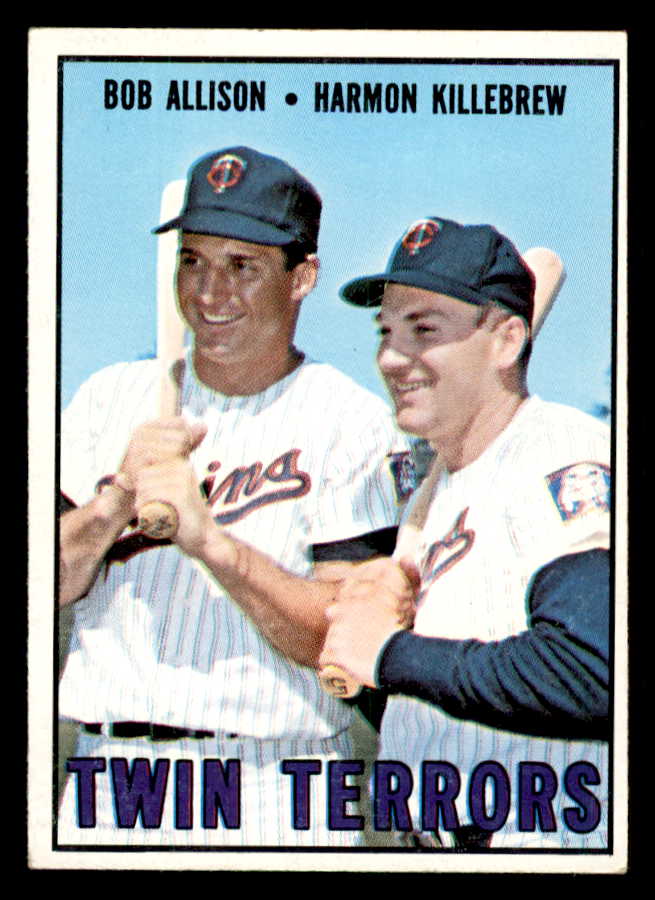 1967 Topps Baseball #334 Harmon Killebrew Bob Allison EX-MT 543280