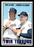 1967 Topps Baseball #334 Harmon Killebrew Bob Allison EX-MT 543280