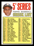 1967 Topps Baseball #361 Checklist 5 Roberto Clemente EX-MT 543281