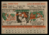 1956 Topps Baseball #312 Andy Pafko Braves EX-MT 543288