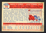 1957 Topps Baseball #076 Roberto Clemente Pirates VG-EX 543295