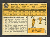 1960 Topps Baseball #300 Hank Aaron Braves VG-EX 543300