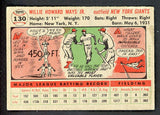 1956 Topps Baseball #130 Willie Mays Giants VG-EX 543301