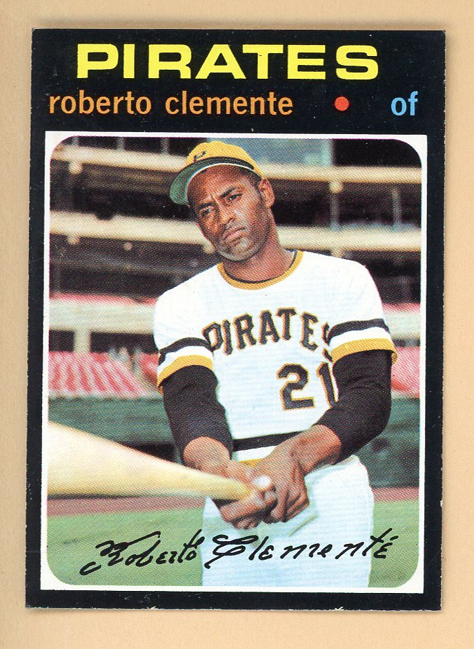 1971 Topps Baseball #630 Roberto Clemente Pirates Good inked corner 543308