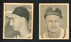 1948 Bowman Lot #18 Warren Spahn #1 Bob Elliott Nice 543318