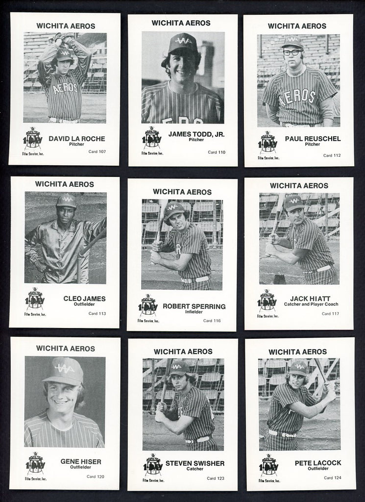 1974 1 Day Film Wichita Aeros Complete Set Steve Swisher 543332