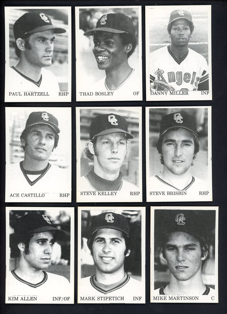 1975 TCMA Quad City Angels Set Lot 10 Diff Thad Bosley 543338