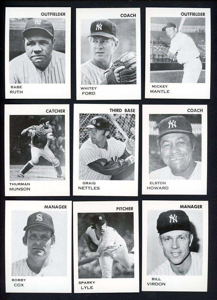 1975 Team Issue Syracuse Chiefs Complete Set Mantle Ruth 543340