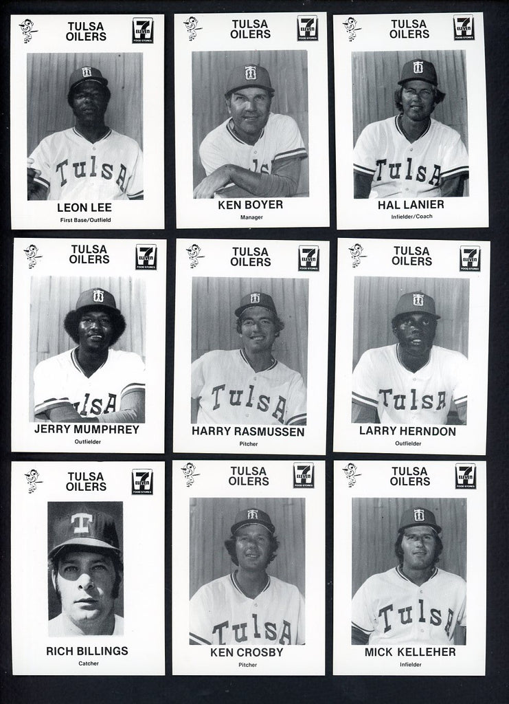1975 7-11 Tulsa Oilers Complete Set Ken Boyer 543343