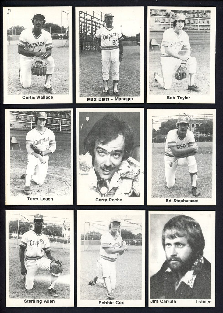 1976 TCMA Baton Rouge Cougars Complete Set Matt Batts 543349