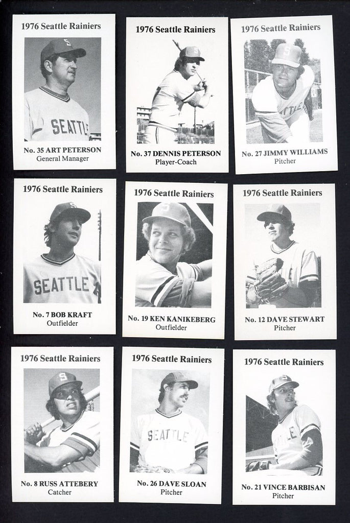1976 Cramer Seattle Rainiers Complete Set Jimy Williams 543355