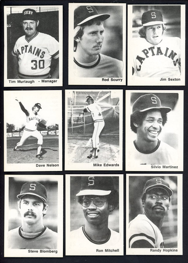 1976 TCMA Shreveport Captains Complete Set Mike Edwards 543356