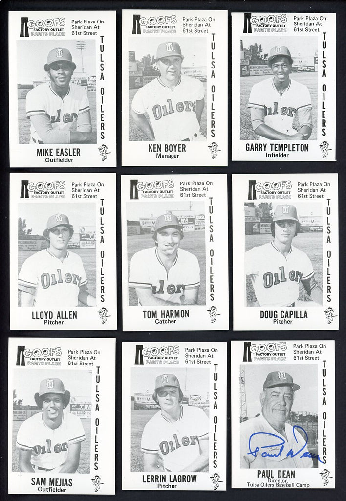 1976 Goofs Prints Tulsa Oilers Complete Set Daffy Dean Ken Boyer 543358