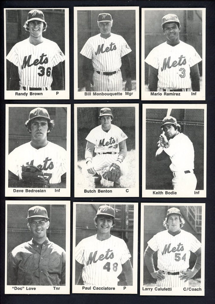 1976 TCMA Wausau Mets Complete Set Bill Monbouquette 543360