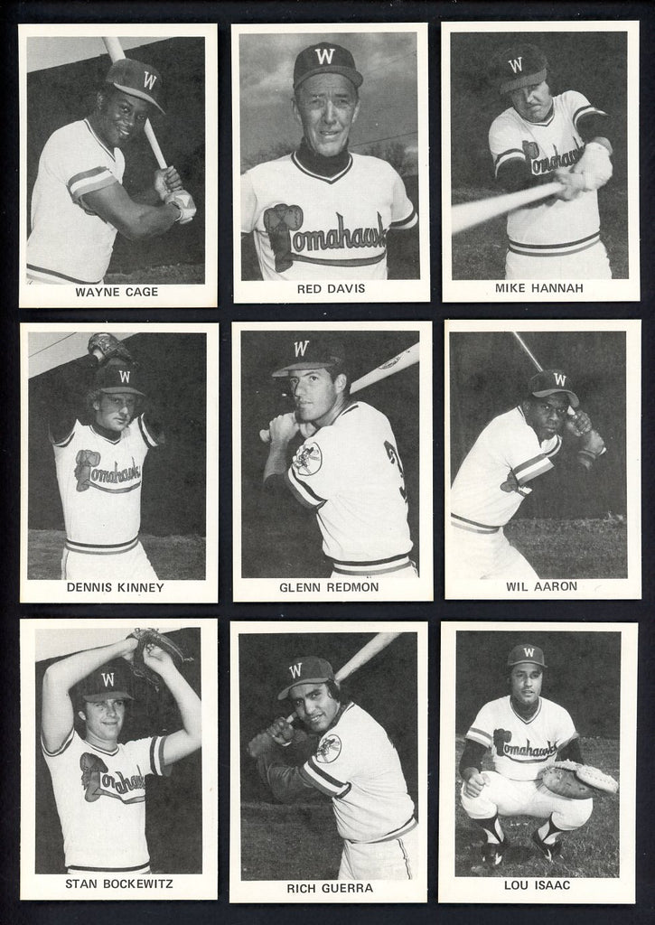 1976 TCMA Williamsport Tomahawks Complete Set Wayne Cage 543362