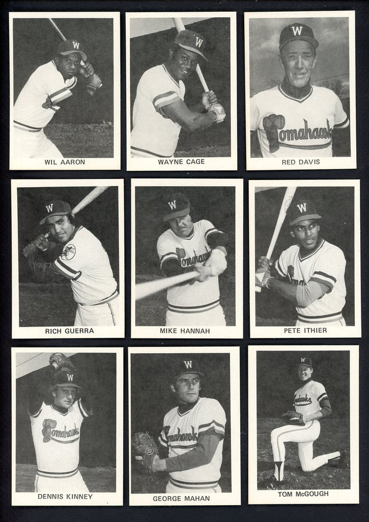 1976 TCMA Williamsport Tomahawks Complete Set Wayne Cage 543363