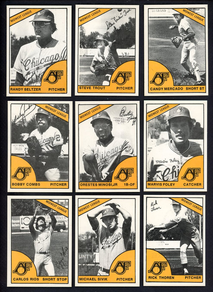 1977 TCMA Appleton Foxes Complete Set Steve Trout 543364
