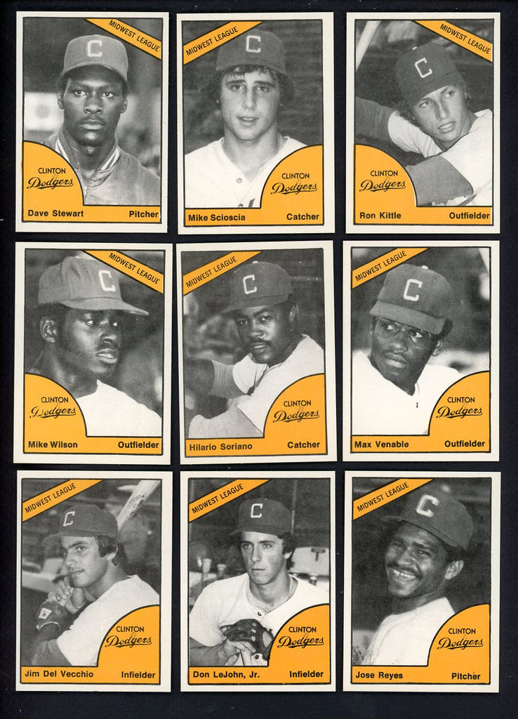 1977 TCMA Clinton Dodgers Complete Set Mike Scioscia 543370