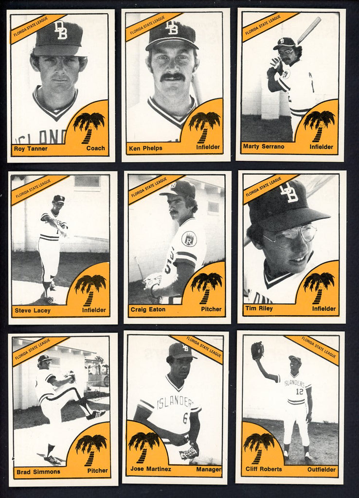 1977 TCMA Daytona Beach Islanders Complete Set Ken Phelps 543372