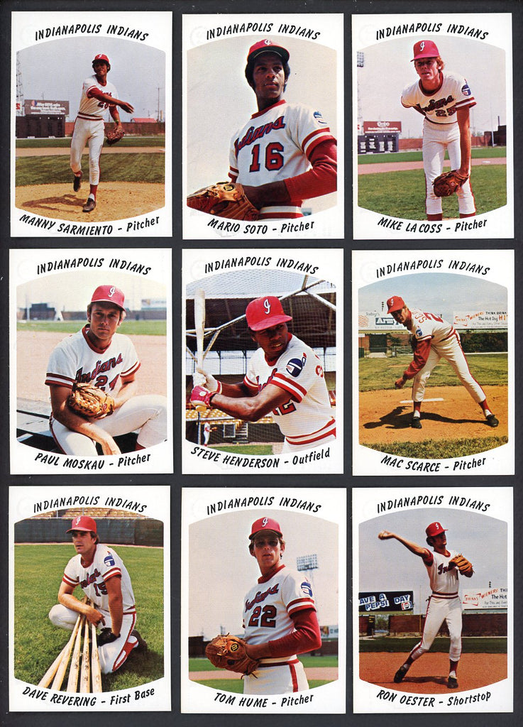 1977 Team Issue Indianapolis Indians Complete Set Mario Soto 543374