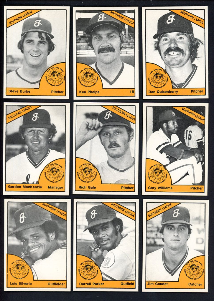 1977 TCMA Jacksonville Suns Complete Set Dan Quisenberry 543375