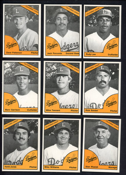1977 TCMA Lodi Dodgers Complete Set Jack Perconte 543376