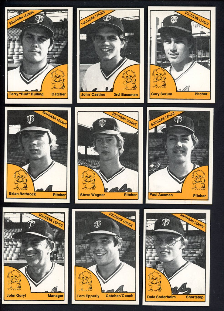 1977 TCMA Orlando Twins Complete Set John Castino 543379