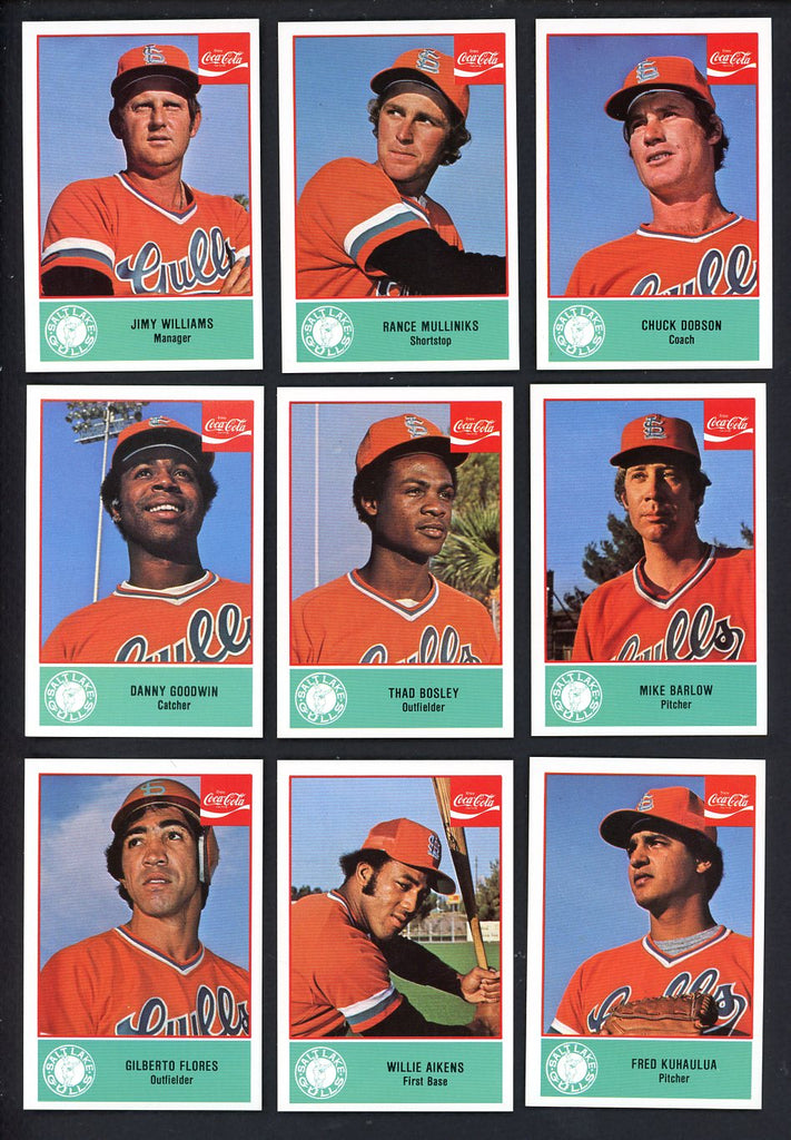 1977 Cramer Salt Lake City Gulls Complete Set Rance Mulliniks 543382