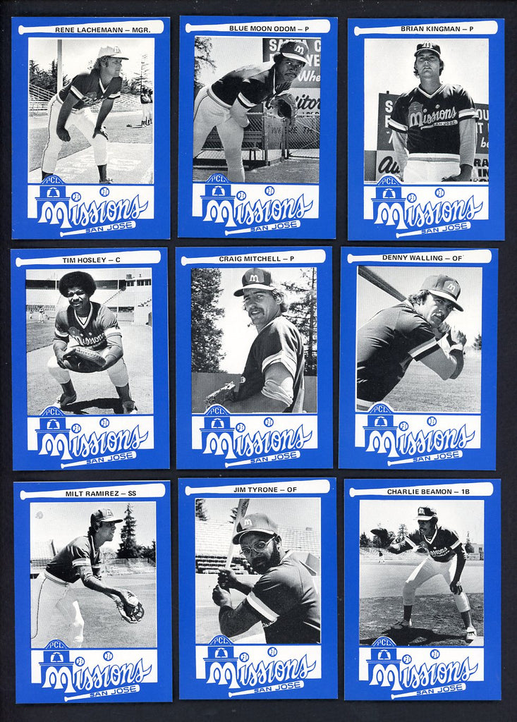 1977 Mr. Chef San Jose Missions Complete Set Denny Walling 543383