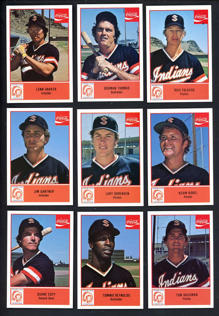 1977 Cramer Spokane Indians Complete Set Gorman Thomas 543385