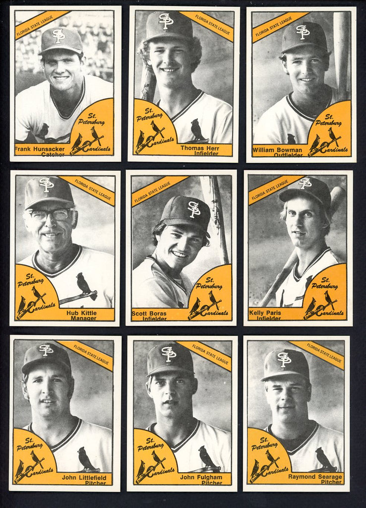 1977 TCMA St. Petersburg Cardinals Complete Set Tommy Herr 543386
